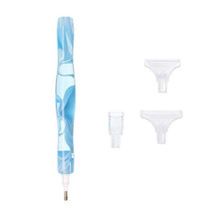 Acrylic Hand-Turned Drill Pen-Blue-DiamondArt.ca