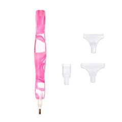 Acrylic Hand-Turned Drill Pen-Pink-DiamondArt.ca