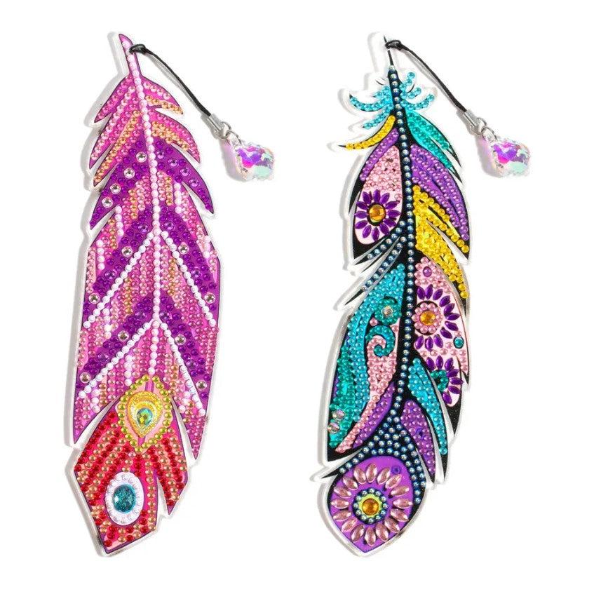 Acrylic Feather Bookmark Set (2 pieces)-Special-DiamondArt.ca
