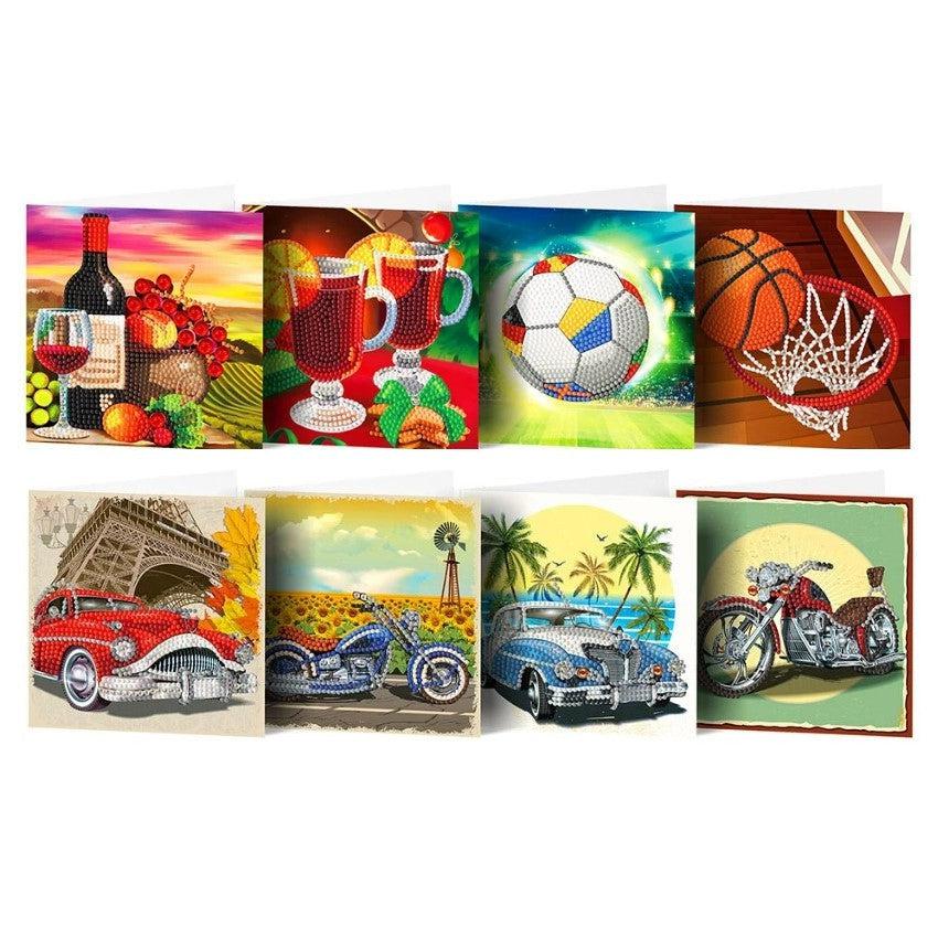 Assorted Greeting Card Set Four (8 Pack)-Special-DiamondArt.ca