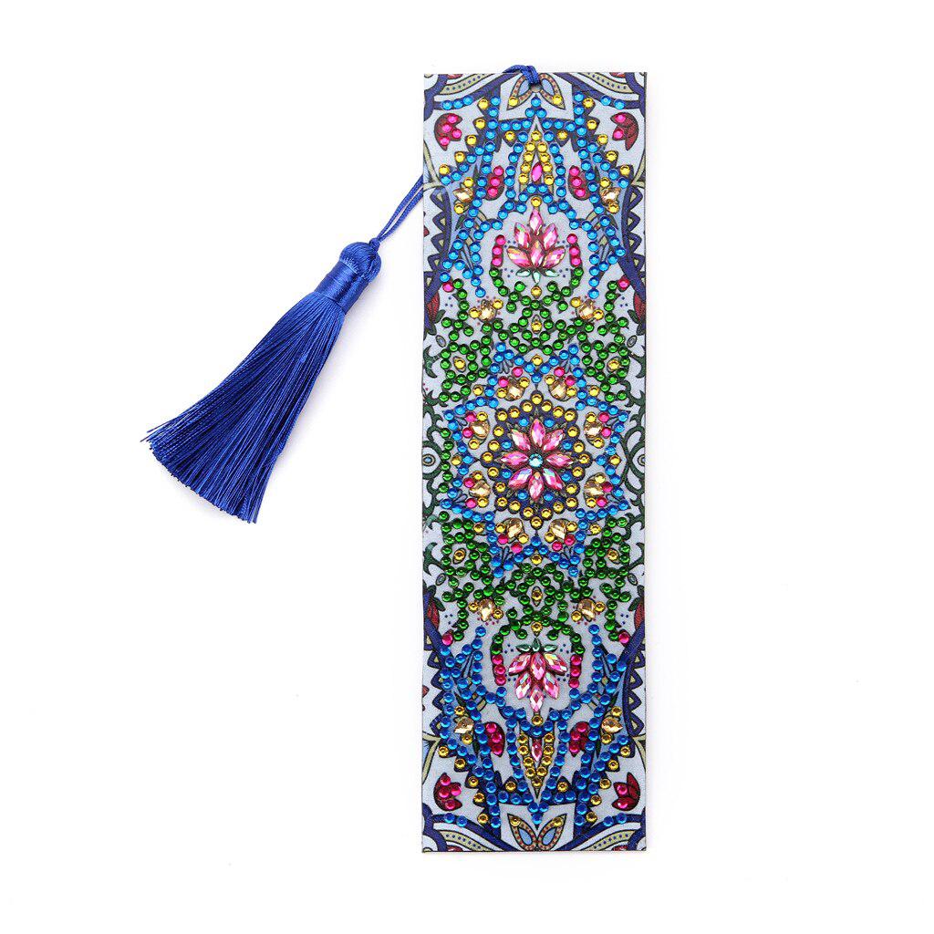 Blue Mandala Bookmark-Special-DiamondArt.ca