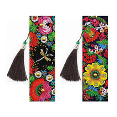 Bold Flowers Bookmark Set-Special-DiamondArt.ca