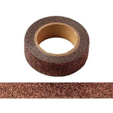 Brown Glitter Washi Tape (1 Roll)-1 Roll-DiamondArt.ca