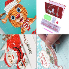 Christmas Card Set 1 (8 Pack)-Round-DiamondArt.ca