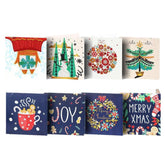 Merry & Bright Christmas Card Set (8 Pack)-Special-DiamondArt.ca