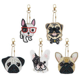 Crystal Dogs Key Chain Kit-Special-DiamondArt.ca