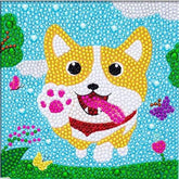 Dog Kid's Kit-17x17cm-Special-DiamondArt.ca
