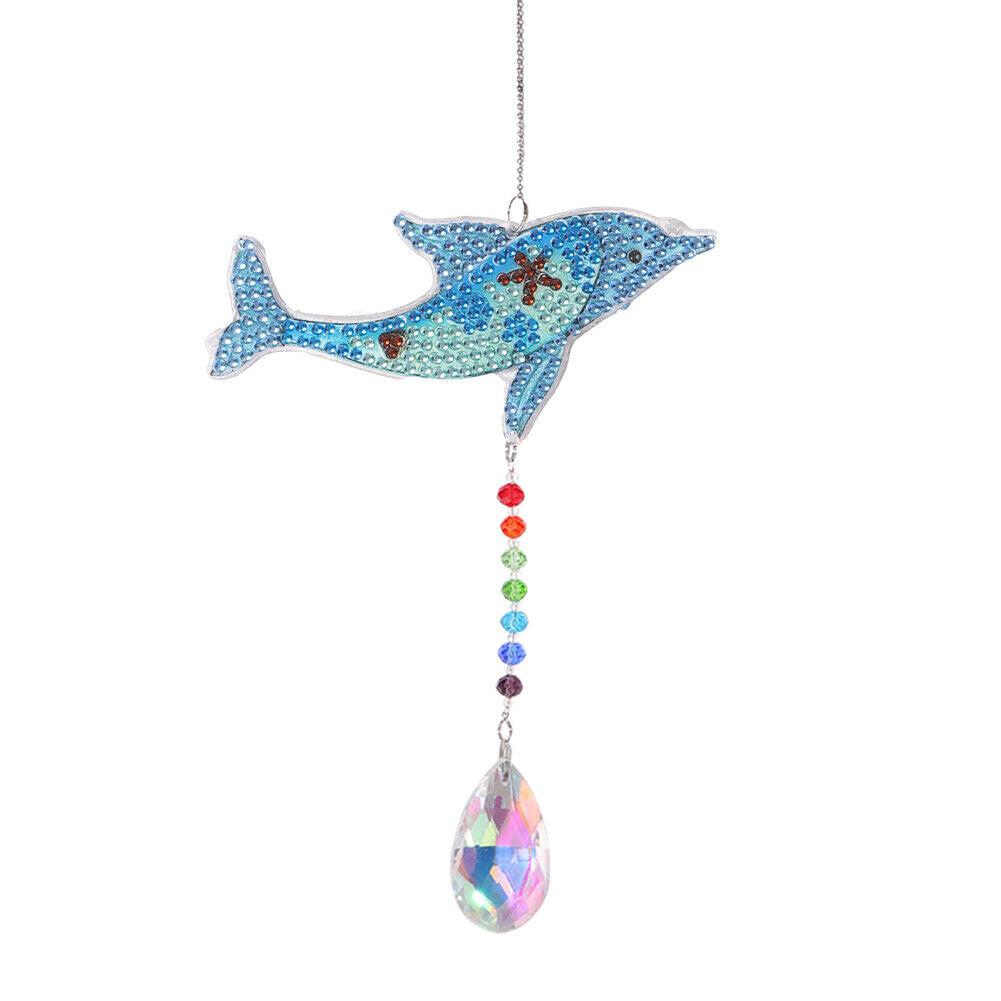 Dolphin Suncatcher-Dolphin-DiamondArt.ca