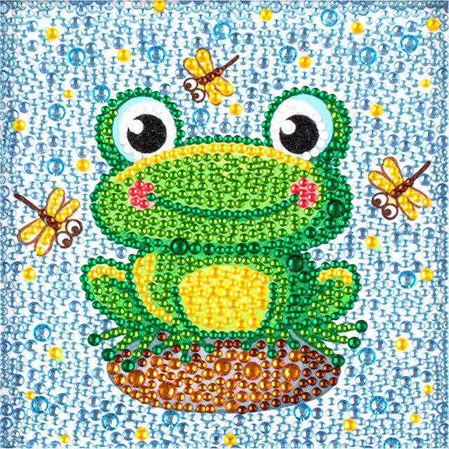 Feeling Froggy Kid's Kit-17x17cm-Special-DiamondArt.ca
