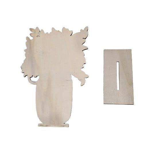 Sunflower Jar Wooden Tabletop Decoration-Sunflower Jar-DiamondArt.ca