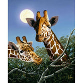 Giraffes by Anthony Casay-30x40cm-Square-DiamondArt.ca