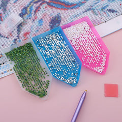 Glitter Drill Tray-One Clear Tray-DiamondArt.ca