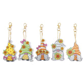 Garden Gnomes Key Chain Kit-Special-DiamondArt.ca
