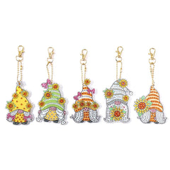 Garden Gnomes Key Chain Kit-Special-DiamondArt.ca