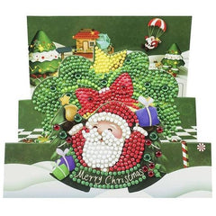 3D Christmas Card-Design 5-Round-DiamondArt.ca