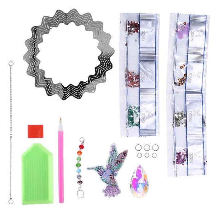 Hummingbird Spinner Suncatcher-Hummingbird Spinner-DiamondArt.ca