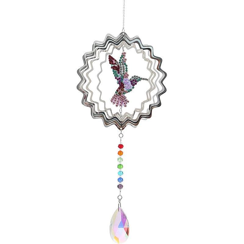 Hummingbird Spinner Suncatcher-Hummingbird Spinner-DiamondArt.ca