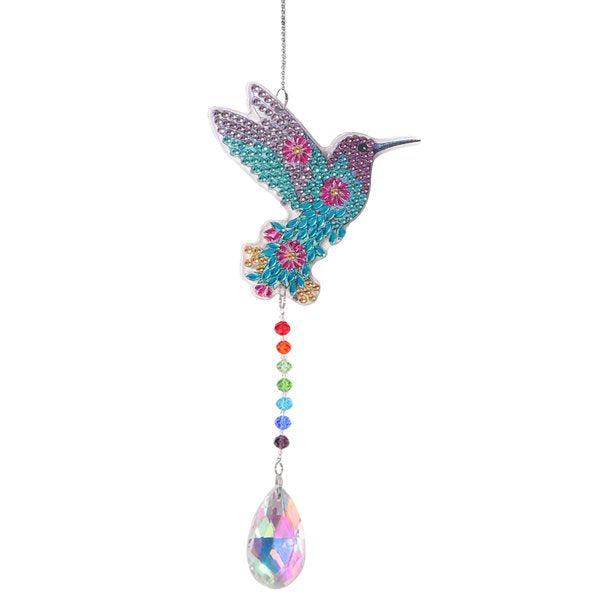 Hummingbird Suncatcher-Hummingbird-DiamondArt.ca