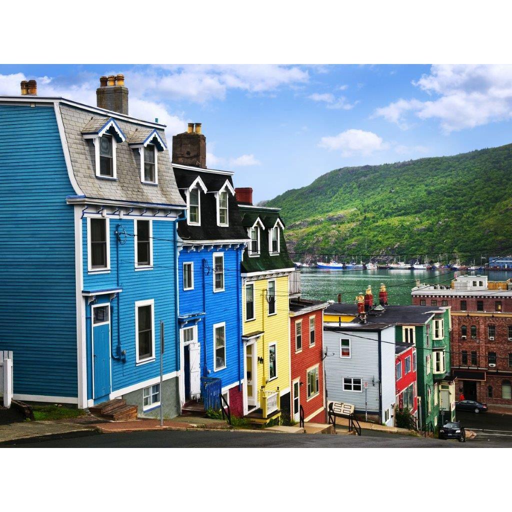 Jellybean Row Houses-40x60cm-Round-DiamondArt.ca