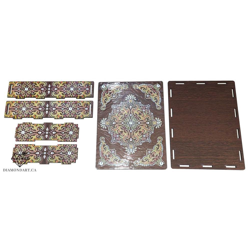 Mandala Keepsake Box-Blue Mandala-DiamondArt.ca