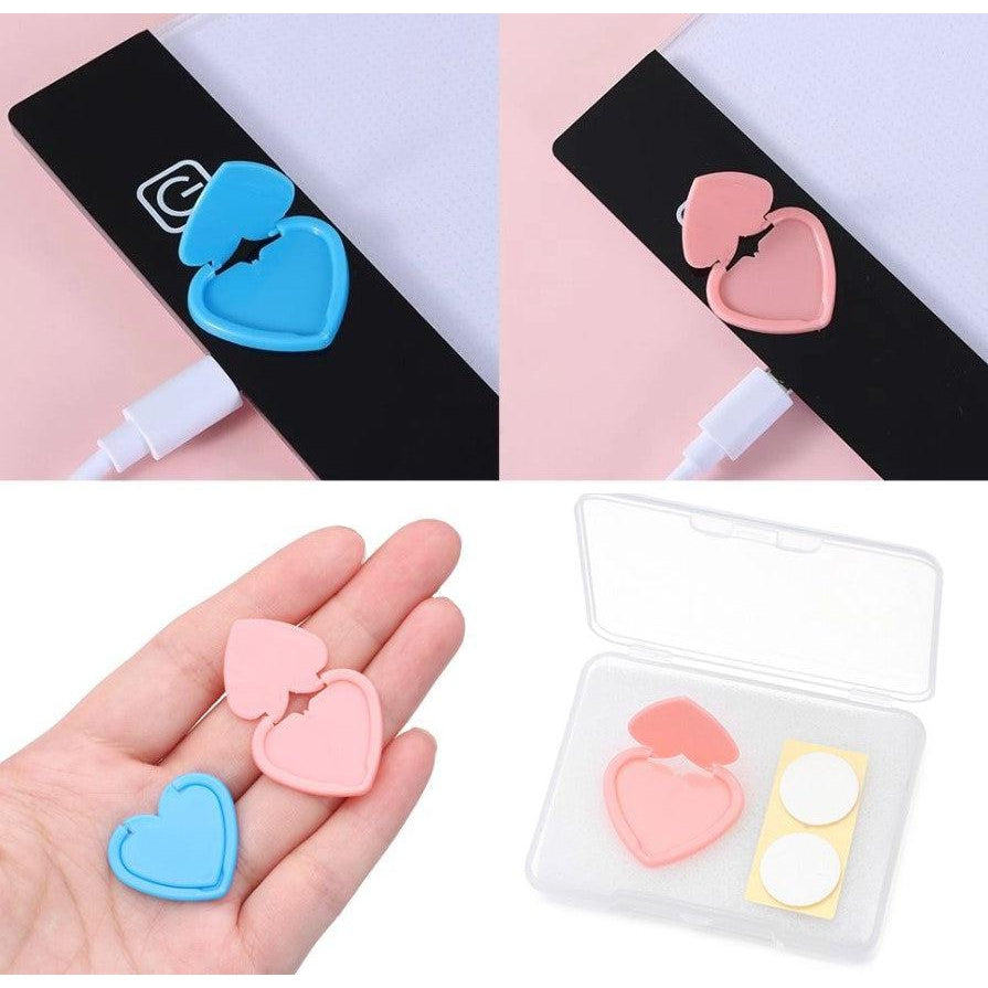 2-Pack Light Pad Power Button Cover-Hearts-DiamondArt.ca