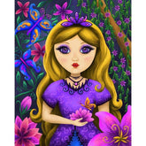 Little Butterfly Princess by Alvina Kwong-40x50cm-Round-DiamondArt.ca