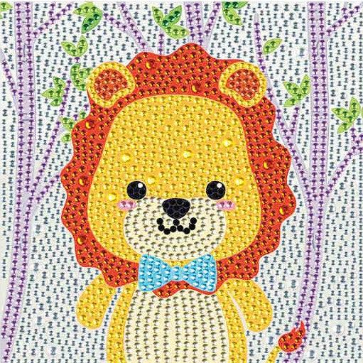 Lovely Lion Kid's Kit-17x17cm-Special-DiamondArt.ca