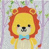 Lovely Lion Kid's Kit-17x17cm-Special-DiamondArt.ca