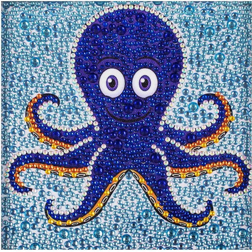 Octopus Kid's Kit-17x17cm-Special-DiamondArt.ca
