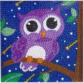 Owl Kid's Kit-17x17cm-Special-DiamondArt.ca