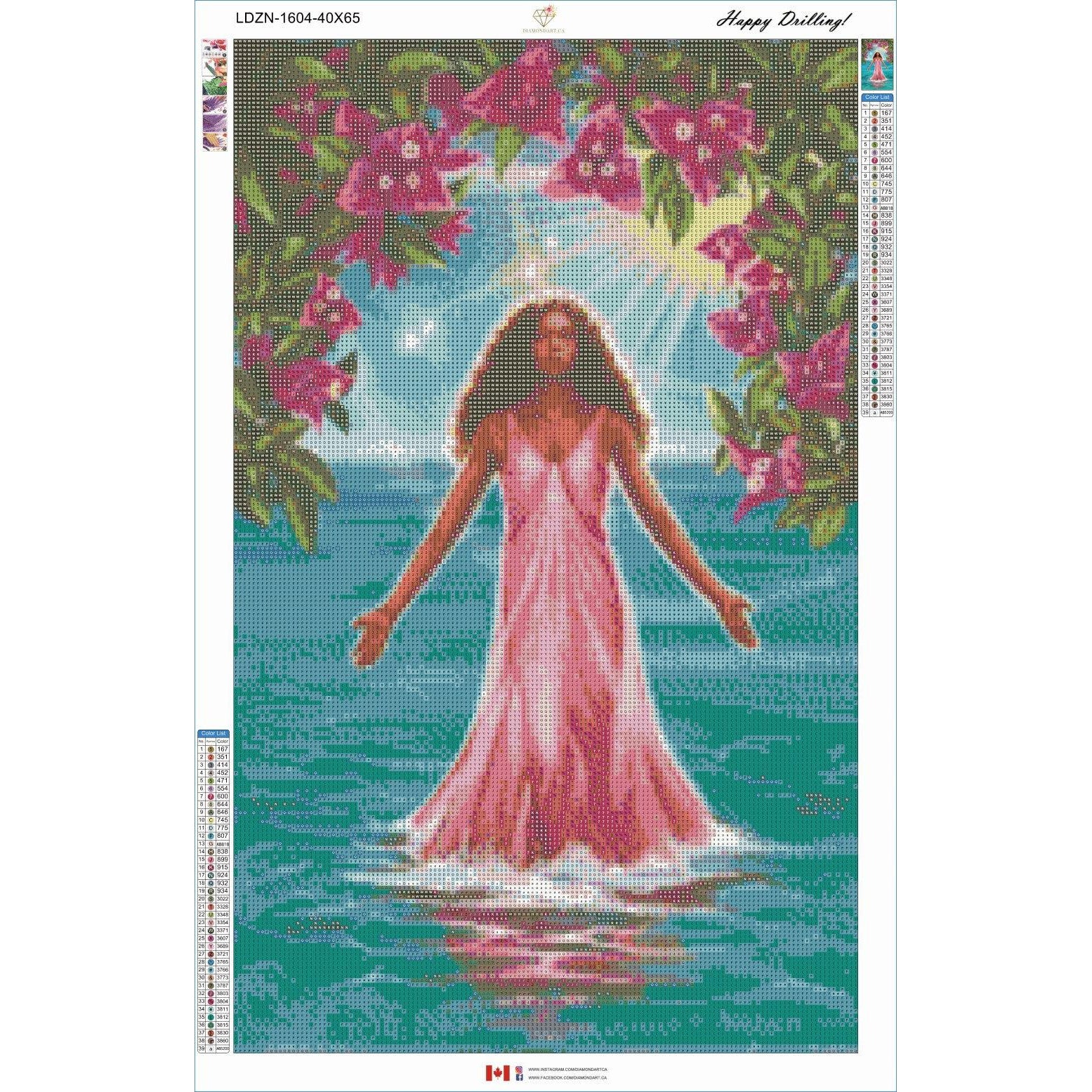 Purify by Anne Wertheim-40x65cm-Round-DiamondArt.ca