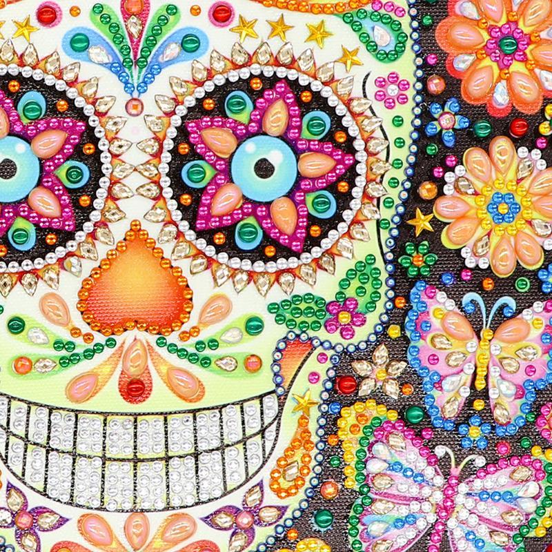 Sugar Skull-25x25cm-Special-DiamondArt.ca