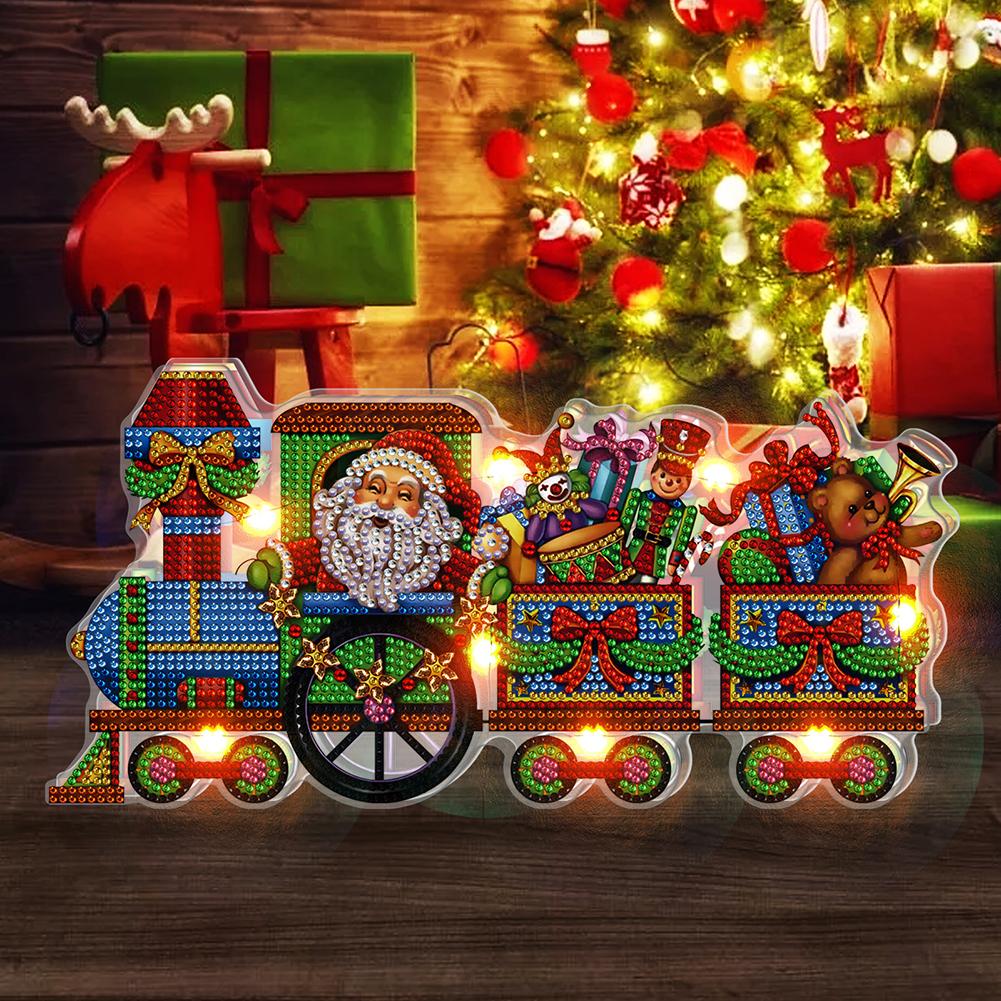 Santa Express LED Table Decoration-Santa Express-DiamondArt.ca