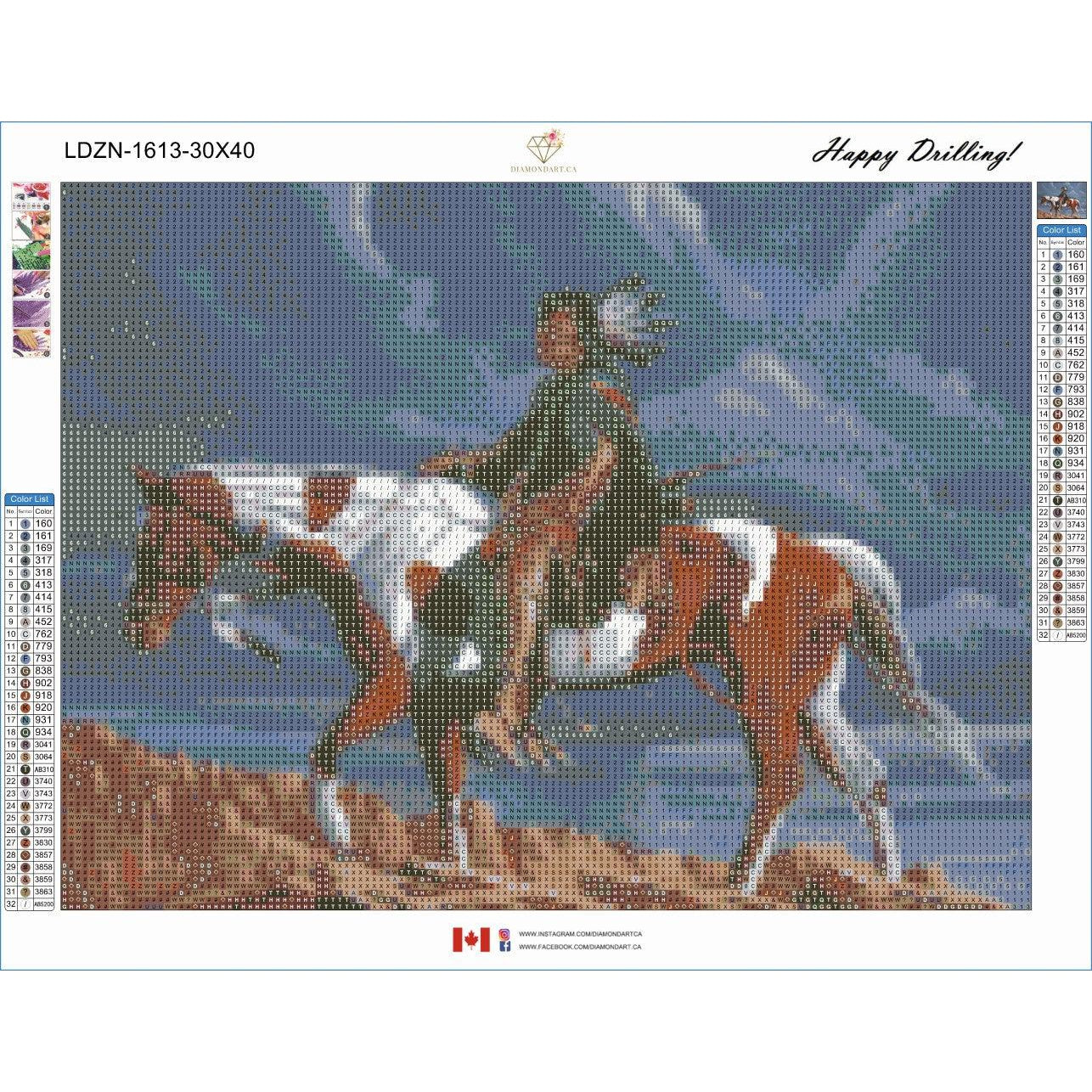 Sioux Country by Geno Peoples-30x40cm-Square-DiamondArt.ca