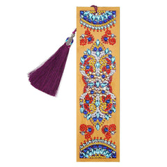 Yellow Mandala Bookmark-Special-DiamondArt.ca