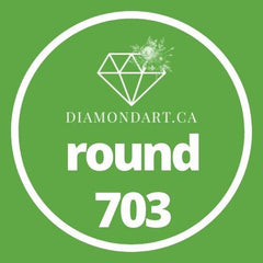 Round Diamonds DMC 700 - 899-500 diamonds (3 grams)-703-DiamondArt.ca