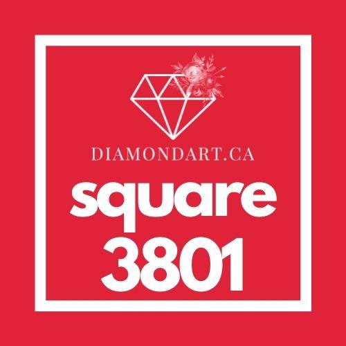Square Diamonds DMC 3800 - 5200-500 diamonds (3 grams)-3801-DiamondArt.ca