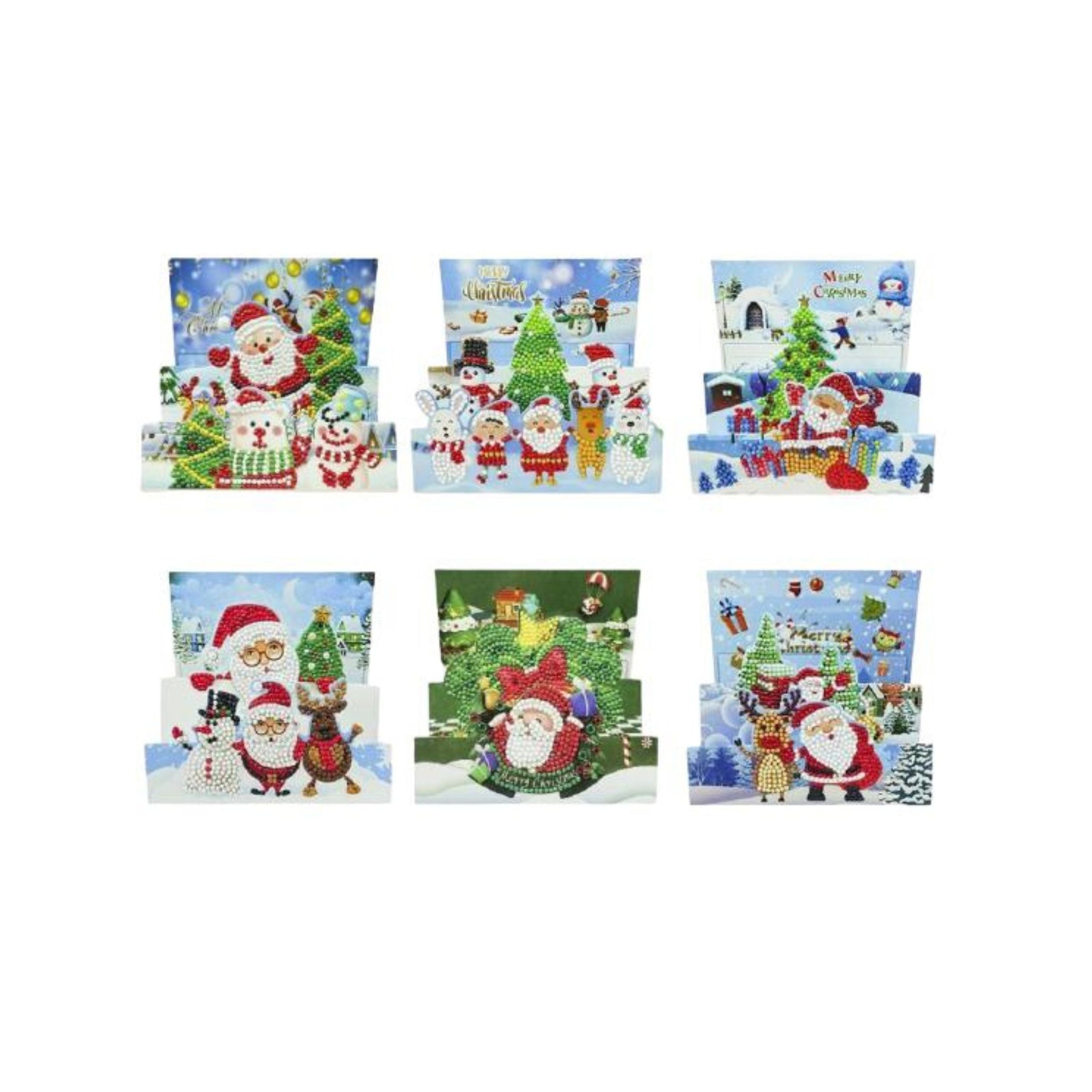 3D Christmas Card-Design 4-Round-DiamondArt.ca