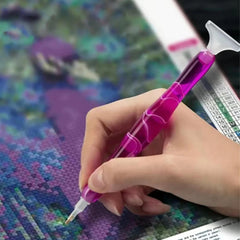 Acrylic Hand-Turned Drill Pen-Blue-DiamondArt.ca