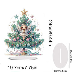 Angel Christmas Tree Tabletop Decoration Set-Special-DiamondArt.ca