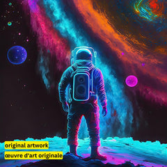 Astronaut by Wumples-30x30cm-Square-DiamondArt.ca