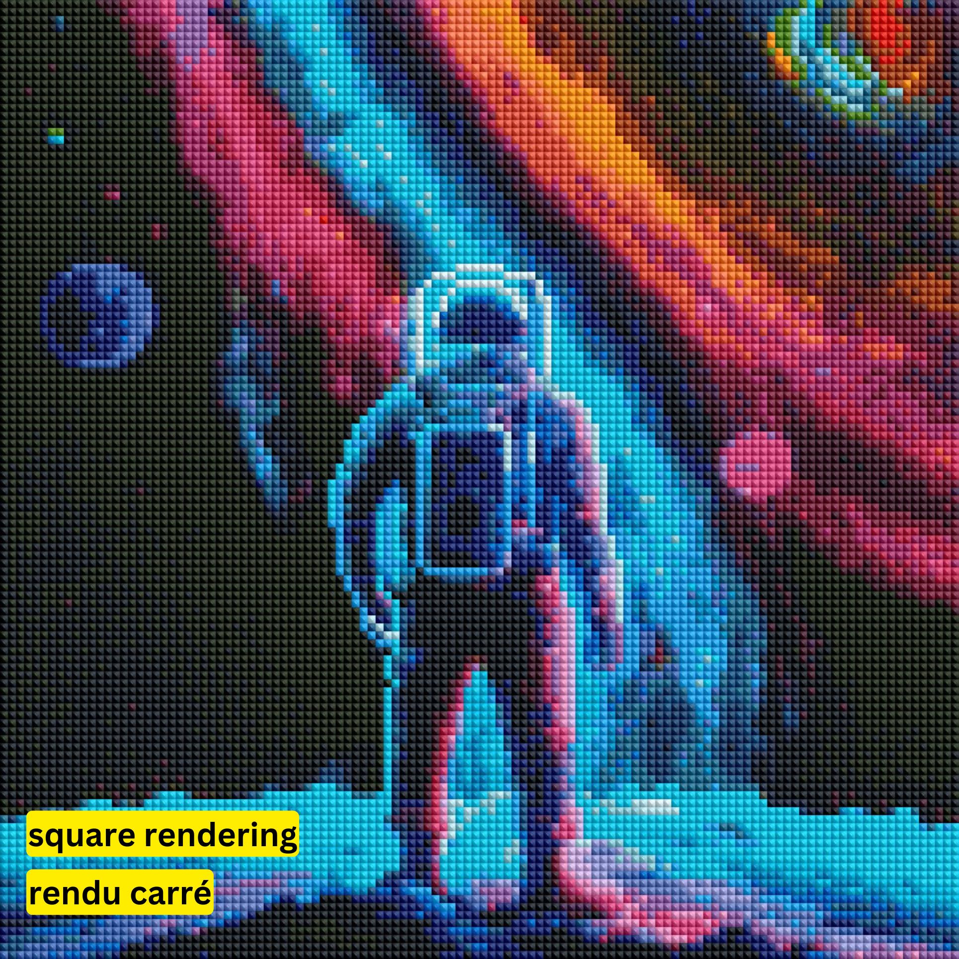 Astronaut by Wumples-30x30cm-Square-DiamondArt.ca