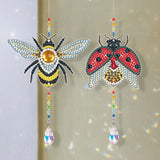Bee & Ladybug Suncatcher Set (2 Pieces)-Special-DiamondArt.ca