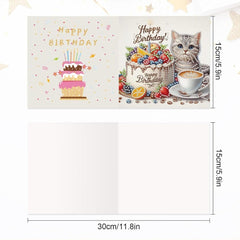 Birthday Cat-titude Cards (5 Pack)-Special-DiamondArt.ca