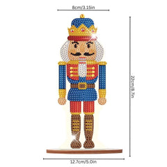 Sapphire Sentinel Nutcracker Tabletop Decoration-Special-DiamondArt.ca