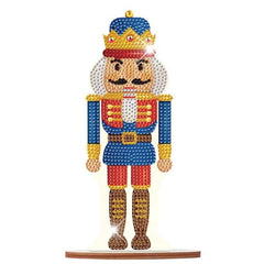 Sapphire Sentinel Nutcracker Tabletop Decoration-Special-DiamondArt.ca