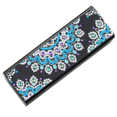 Blue Mandala Eyeglass Case-Special-DiamondArt.ca