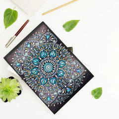 Blue Mandala Notebook-Special-DiamondArt.ca