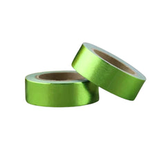 Bright Green Foil Washi Tape (1 Roll)-1 Roll-DiamondArt.ca