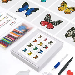Brilliant Butterflies Sparkle Minis 12 Canvas Kit-Square-DiamondArt.ca